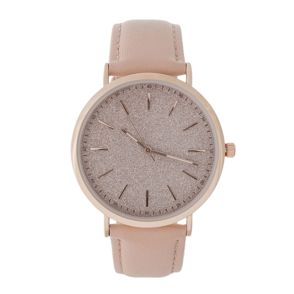 Blush Pink Glitter Watch